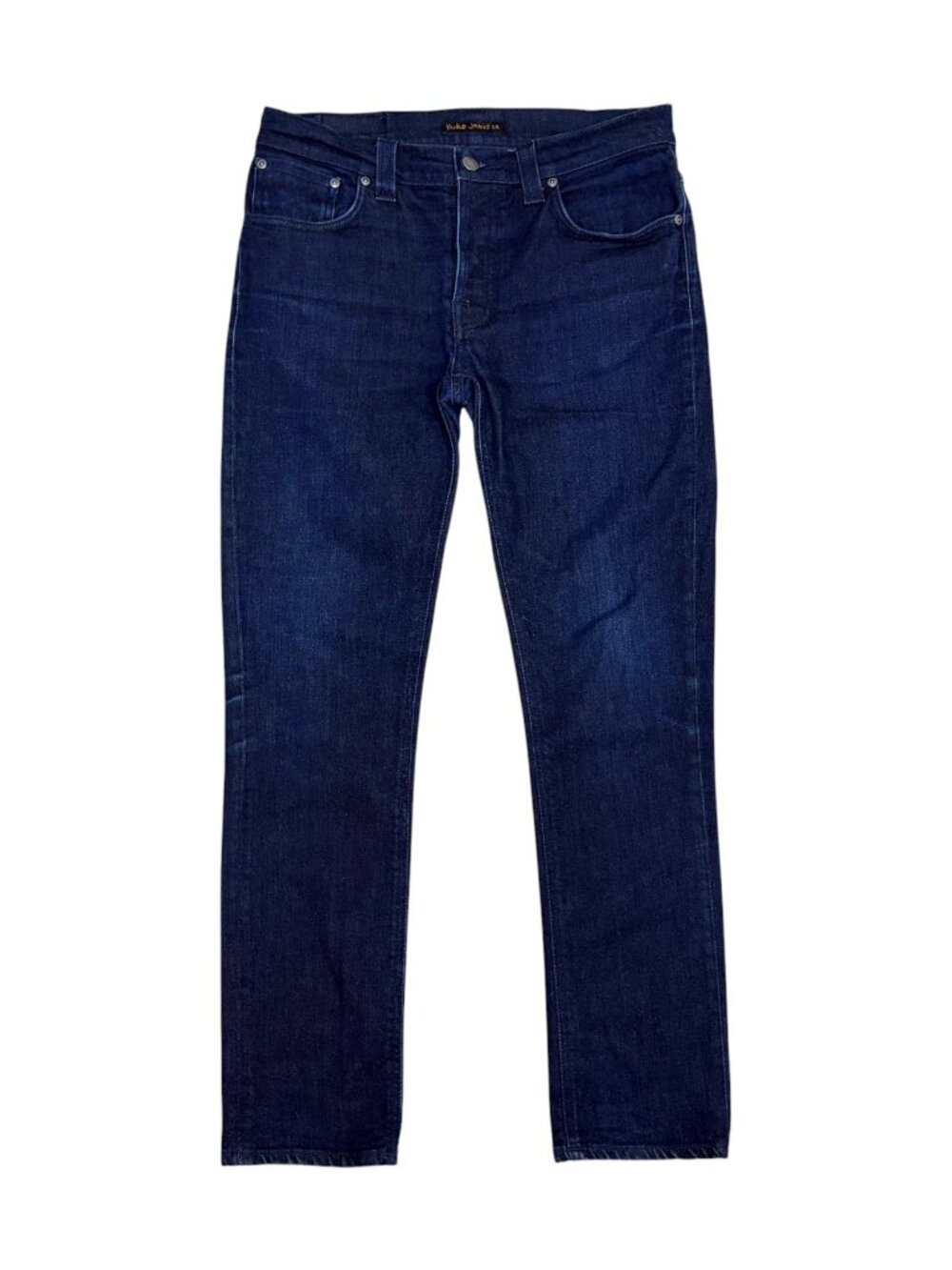 NUDIE JEANS Dark Wash Luxury Denim Organic Cotton STRETCH Pants Mens 32x30